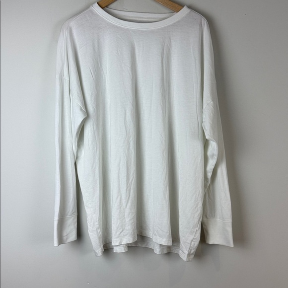 Paper Label Classic White pima Cotton Long Sleeve Shirt Size Large - Picture 1 of 6